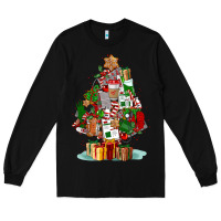 Black nurse christmas tree Long Sleeve Tee - FaDigitalArtStudio