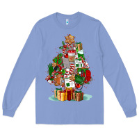 Colony Blue nurse christmas tree Long Sleeve Tee - FaDigitalArtStudio