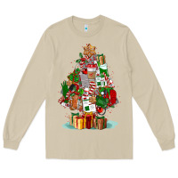 Mushroom nurse christmas tree Long Sleeve Tee - FaDigitalArtStudio