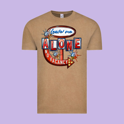 Leave Me Alone Anti Valentine's Day Vintage Tee Designed By Fadigitalartstudio