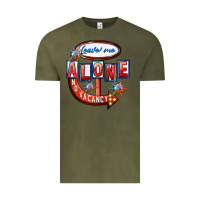 Vintage Olive Leave me alone anti Valentine's Day Vintage Tee - FaDigitalArtStudio