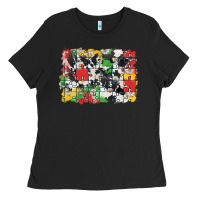 Black Autism background Ladies Tee - CowGirlArtShop