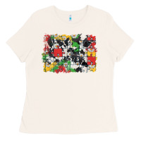 Bone Autism background Ladies Tee - CowGirlArtShop