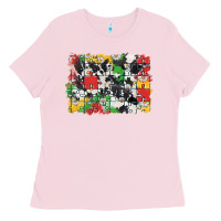 Bubblegum Pink Autism background Ladies Tee - CowGirlArtShop