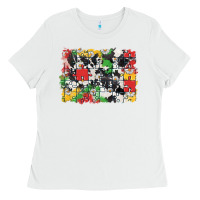 White Autism background Ladies Tee - CowGirlArtShop