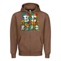 Chestnut bee kind autism Zipper Hoodie - AdoDesignShop