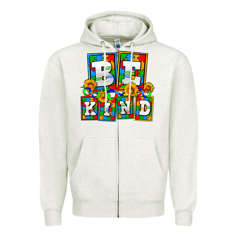 Bee Kind Autism Zipper Hoodie by AdoDesignShop | Teevron