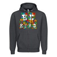 Smoke bee kind autism Zipper Hoodie - AdoDesignShop