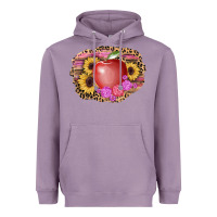 Lavender apple sunflower back to school background Heavyweight Hoodie - AdoDesignShop