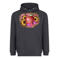 Smoke apple sunflower back to school background Heavyweight Hoodie - AdoDesignShop