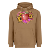 Toasted Coconut apple sunflower back to school background Heavyweight Hoodie - AdoDesignShop