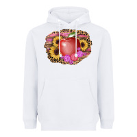 White apple sunflower back to school background Heavyweight Hoodie - AdoDesignShop