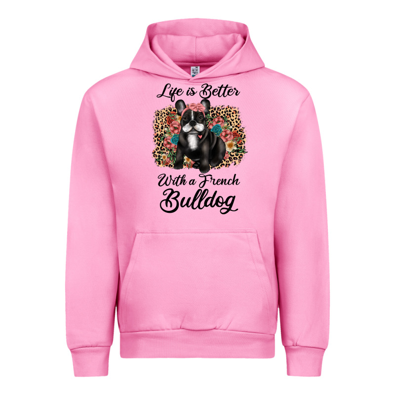 Life Is Better With A French Bulldog Urban Hoodie by JahusDesignShop | Teevron