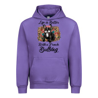 Tulip life is better with a french bulldog Urban Hoodie - JahusDesignShop