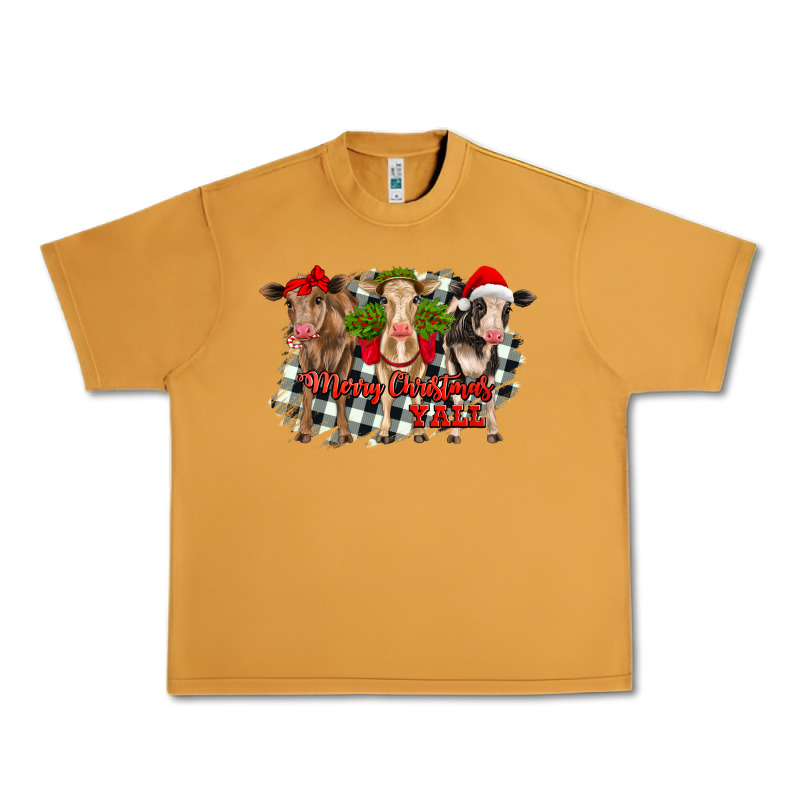 Merry Christmas Y'all Heifers Urban Heavy Tee by RanaPortraitStore | Teevron