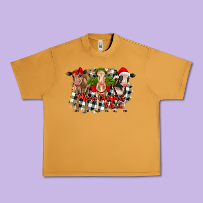 Merry Christmas Y'all Heifers Urban Heavy Tee Designed By Ranaportraitstore