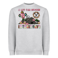Heather Grey easter a lot can happen in three days Heavyweight Sweatshirt - AdoDesignShop