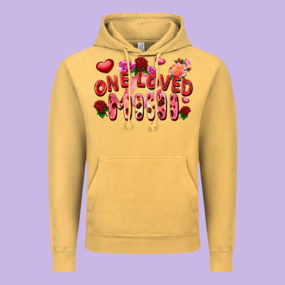 One Loved Mini Vintage Hoodie Designed By Fadigitalartstudio