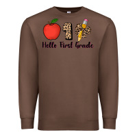 Chestnut hello first grade leopard 3200x2400 Premium Sweatshirt - AdoDesignShop