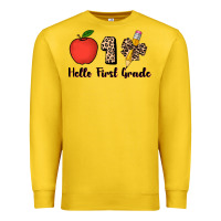 Lemon hello first grade leopard 3200x2400 Premium Sweatshirt - AdoDesignShop
