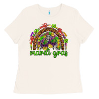 Bone Mardi Gras rainbow and masks Ladies Tee - HowdyJamesFarm