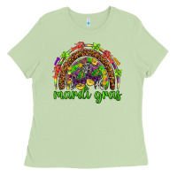 Mardi Gras Rainbow And Masks Ladies Tee | Teevron