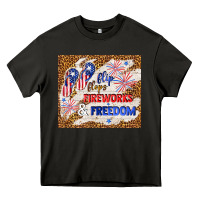 Asphalt flip flops fireworks & freedom 4th of july Heavy Core Tee - TumblerDesignByShophia