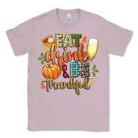 Lilac eat drink and be thankful Classic Tee - CowGirlArtShop