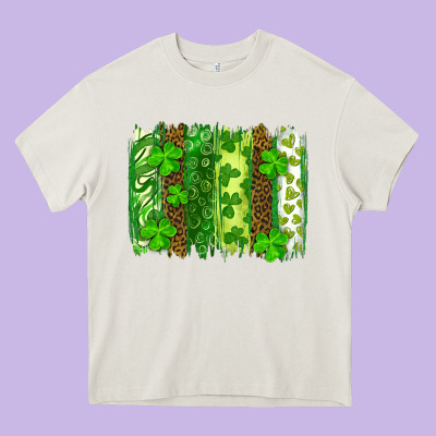 St Patricks Day Brush Stroke Heavy Core Tee Designed By Ranaportraitstore