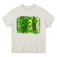 Cream st patricks day brush stroke Heavy Core Tee - RanaPortraitStore