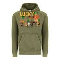 Vintage Olive lucky a latte Vintage Hoodie - FaDigitalArtStudio