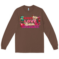 Chestnut Valentine's Day Teach Love Inspire Long Sleeve Tee - FaDigitalArtStudio