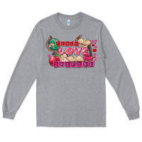 Heather Grey Valentine's Day Teach Love Inspire Long Sleeve Tee - FaDigitalArtStudio