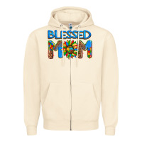Sandshell blessed mom autism Zipper Hoodie - AdoDesignShop