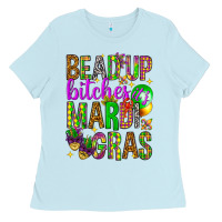 Baby Blue Bead up bitches it's Mardi Gras Ladies Tee - HowdyJamesFarm