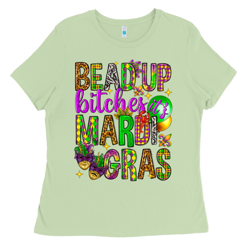 Bead Up Bitches It's Mardi Gras Ladies Tee by HowdyJamesFarm | Teevron