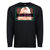 Black free britney leopard glitter Premium Sweatshirt - AdoDesignShop