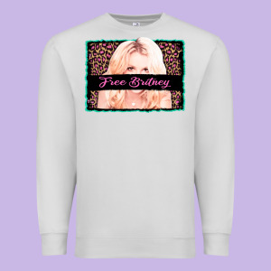 Free Britney Leopard Glitter Premium Sweatshirt Designed By Adodesignshop