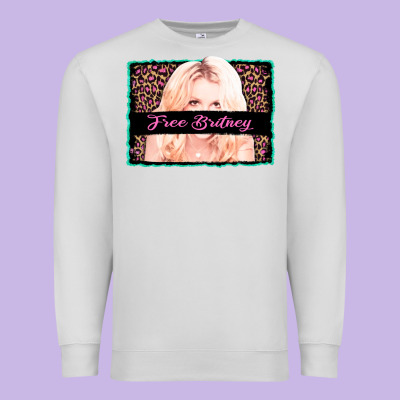 Free Britney Leopard Glitter Premium Sweatshirt Designed By Adodesignshop