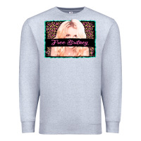 Heather Grey free britney leopard glitter Premium Sweatshirt - AdoDesignShop