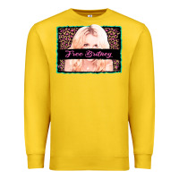 Lemon free britney leopard glitter Premium Sweatshirt - AdoDesignShop