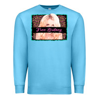 Ocean Blue free britney leopard glitter Premium Sweatshirt - AdoDesignShop