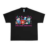 Black Coffee Nurse Repeat Nurse Coffee Cups Urban Heavy Tee - FaDigitalArtStudio