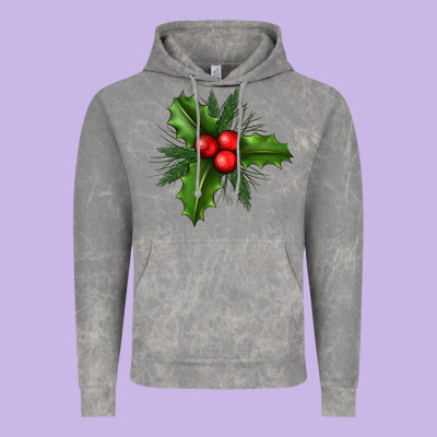 Mistletoe Vintage Hoodie Designed By Bundleandbundleshop