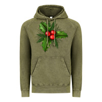 Vintage Olive Mistletoe Vintage Hoodie - BundleAndBundleShop