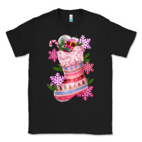 Pink Christmas Socks Classic Tee | Teevron