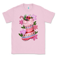 Bubblegum Pink pink christmas socks Classic Tee - CowGirlArtShop