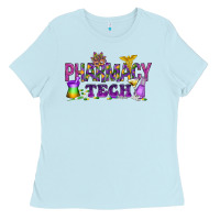 Baby Blue Pharmacy Tech Ladies Tee - HowdyJamesFarm