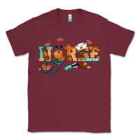 Burgundy fall nurse Classic Tee - RanaPortraitStore