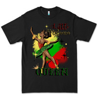 Black little melanin queen Premium Tee - CowGirlArtShop